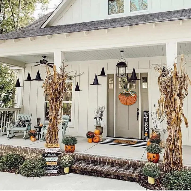 🔥Last Day 49% OFF 🍁 Farmhouse Pumpkin Wreath For Front Door