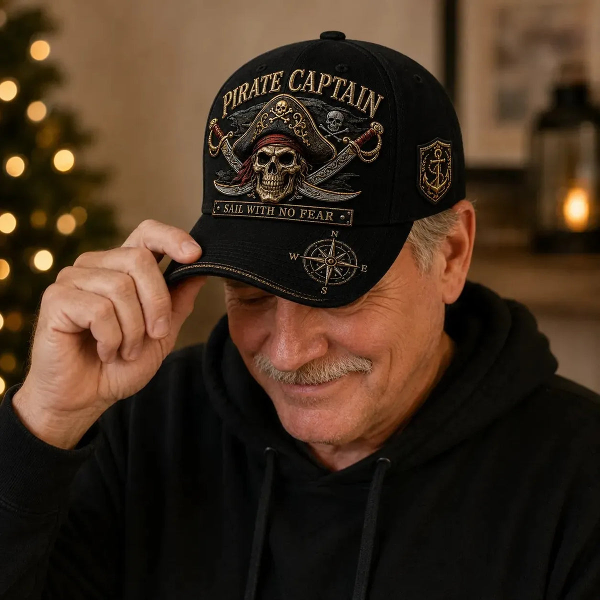 🏴‍☠️ Pirate Legend Embroidered Baseball Cap | Vintage Nautical Skull Adjustable Hat for Halloween, Travel & Everyday Wear