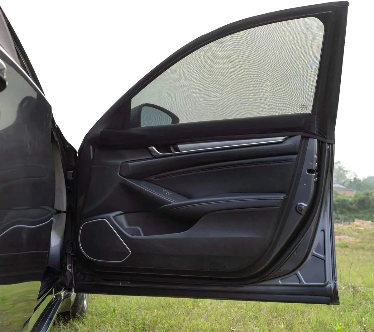 🎉 Car Anti‐Mosquito Screen/Net, 4 Pack Car Sunshade Curtain, Mosquito Net For Car Glass, Privacy Window Mesh