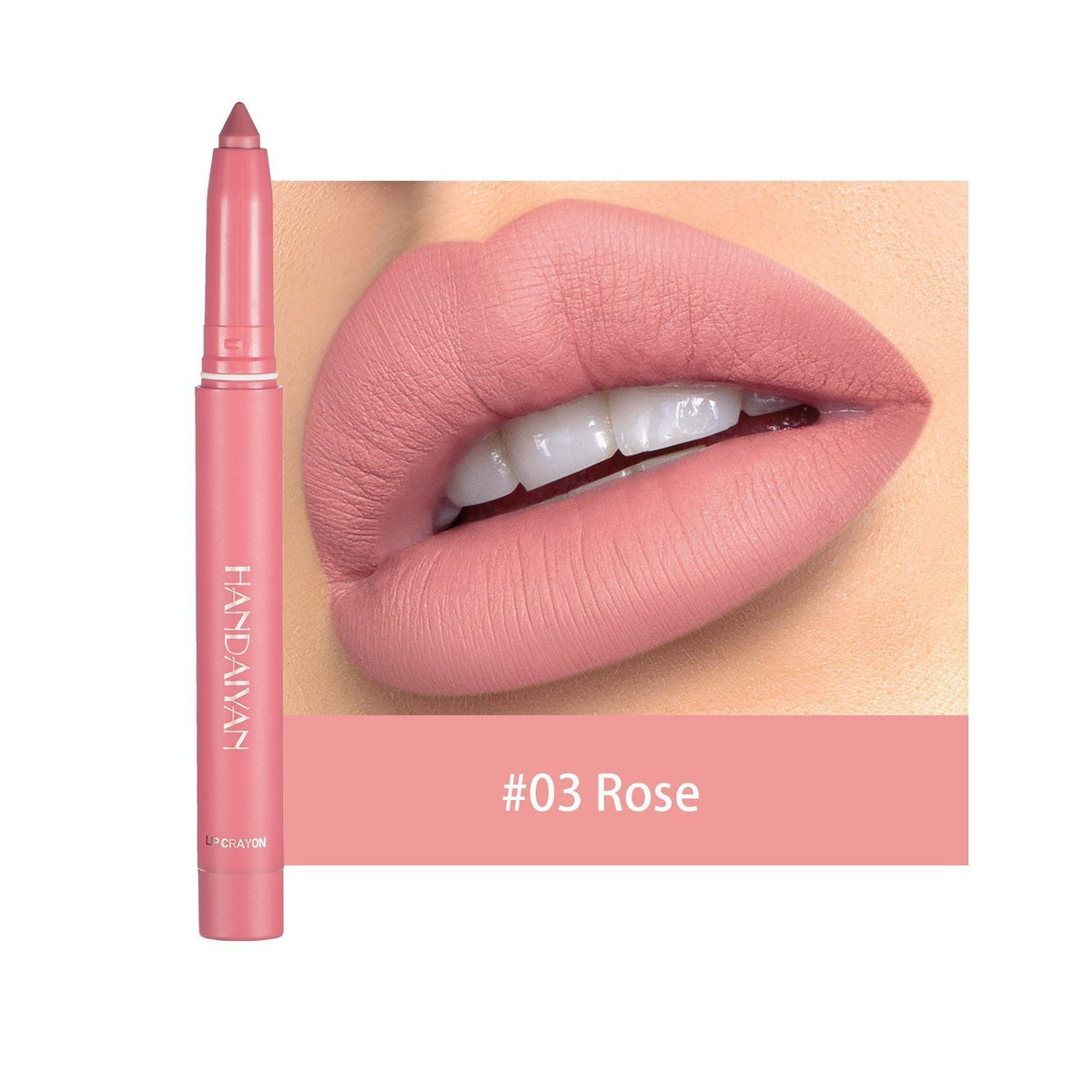 12 Color HANDAIYAN Rotating Sharpenable Matte Lipstick Pencils- Buy 2 Get 1 Free