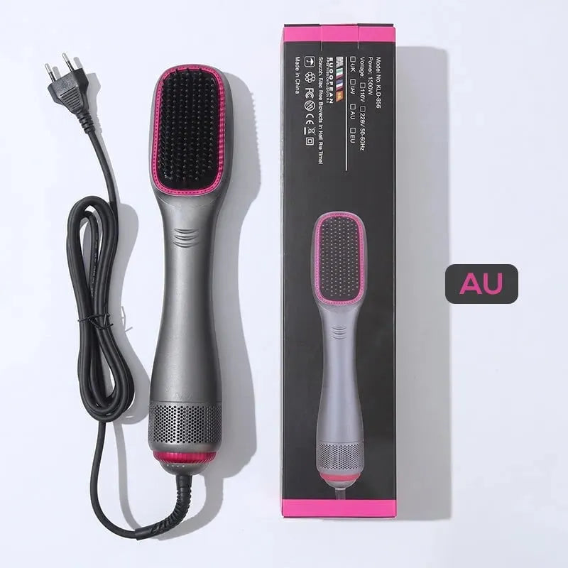 🔥 HOT SALE 🔥🔥LAST DAY 49% OFF🔥💇‍♀️3-in-1 Ionic Hair Dryer Brush ✨ One Step Hot Air Styling Brush for Straightening, Drying & Curling