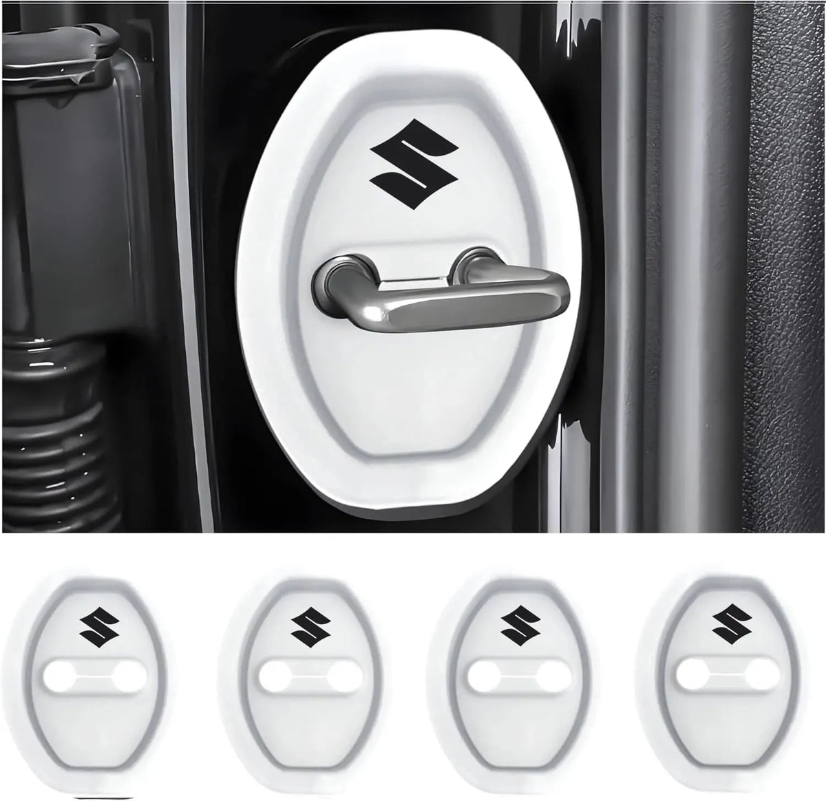 Eptchn Universal Silicone Car Door Covers Protector (4 PACK)
