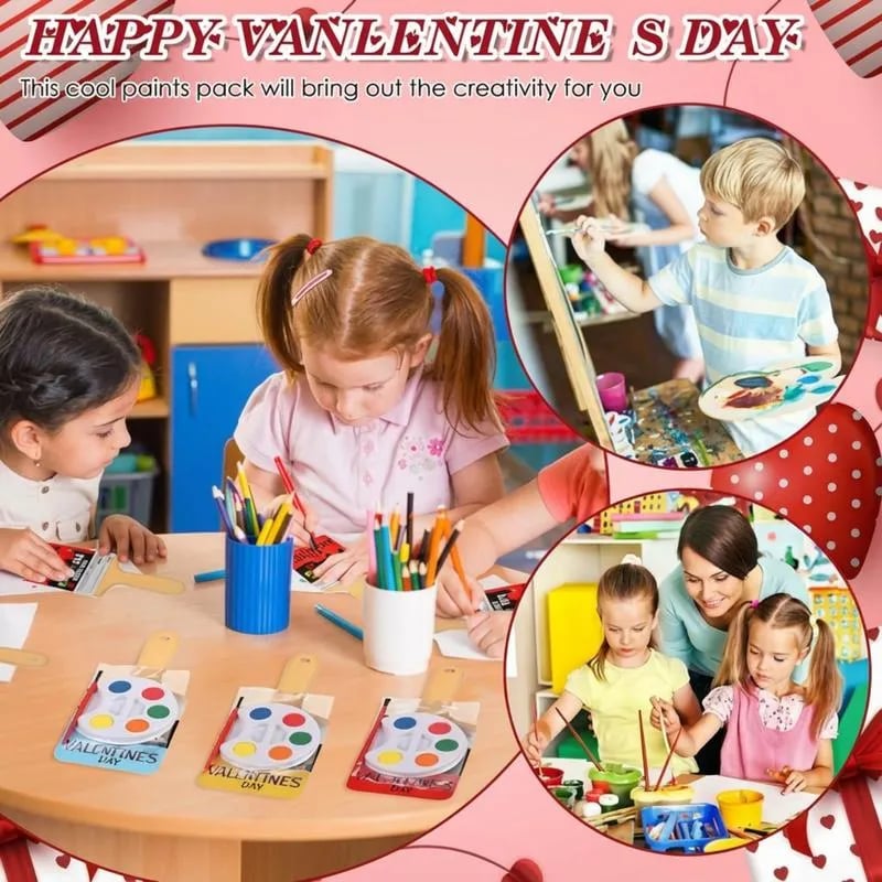 🎉Mini Watercolor Paint Sets For Valentines Day Gifts