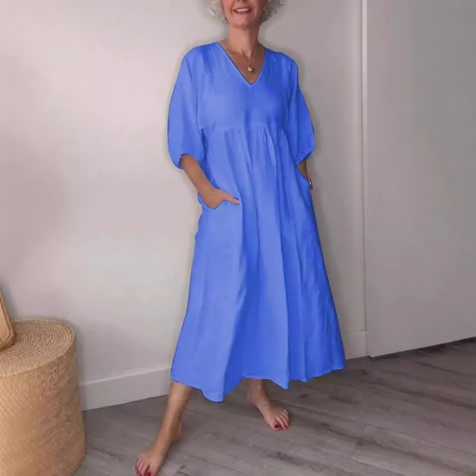 💖🦢 Women's V-neck Casual Dress