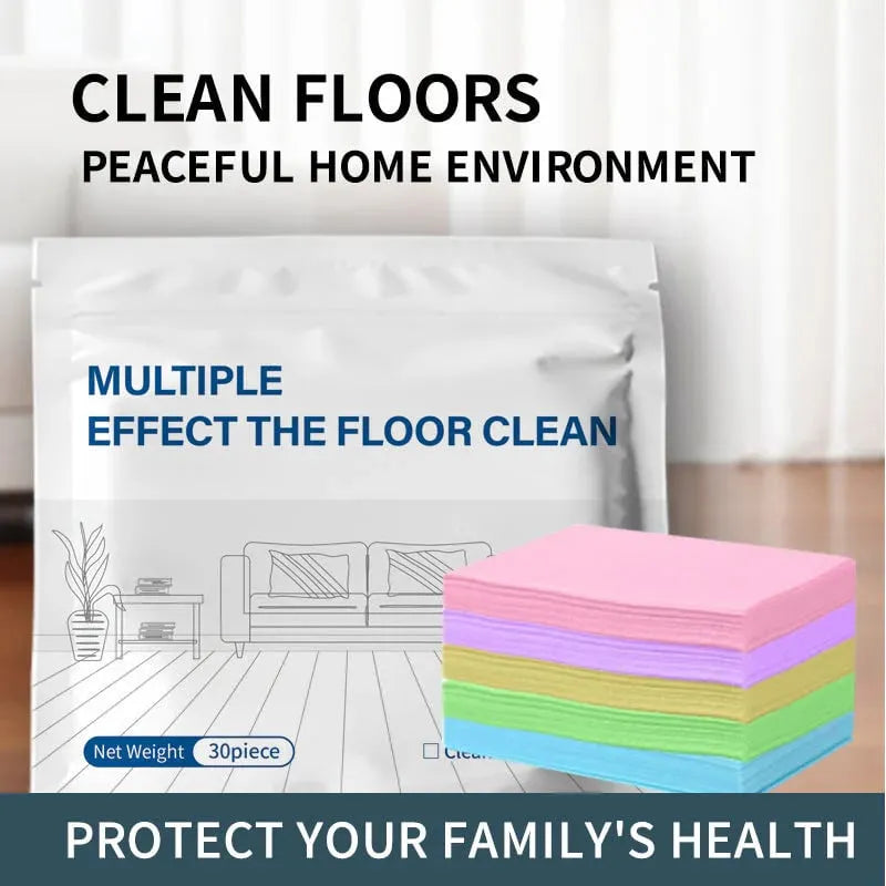 💥 49% OFF-💦30-Pieces Multi-Effect Floor Cleaning Sheets