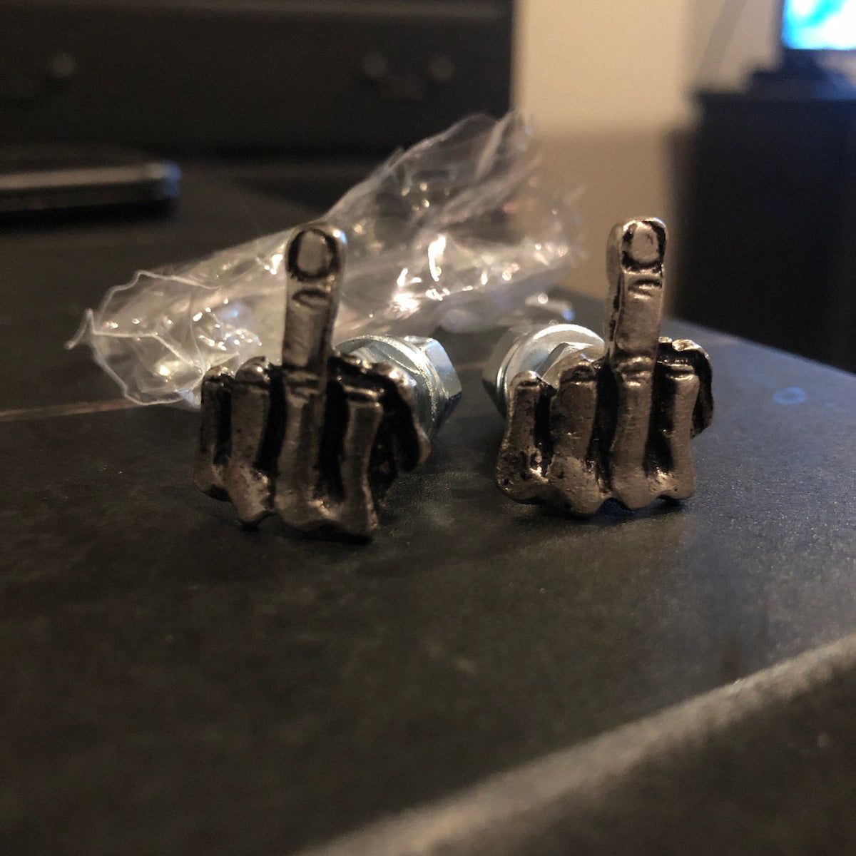 Motorcycle Universal Finger License Plate Screw