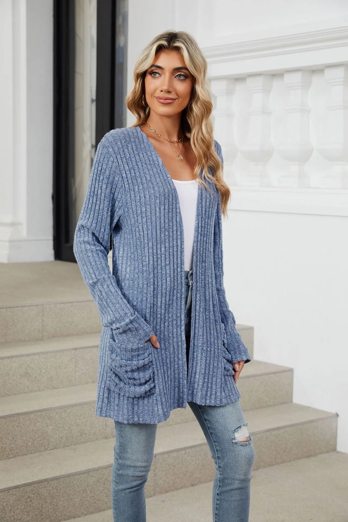 Cozy Autumn Ribbed Cardigan (Buy 2 Free Shipping)