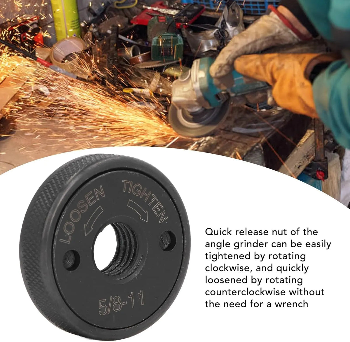 🎉💥5/8‐11 Angle Grinder Flange Nut