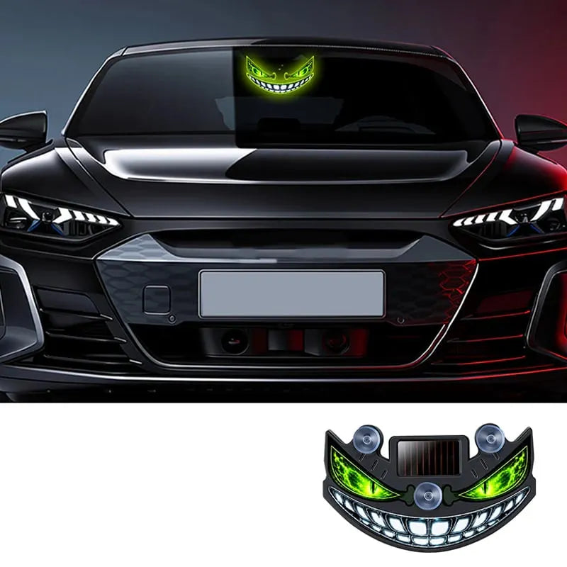 🎉 Solar Devil Eye LED Car Warning Light