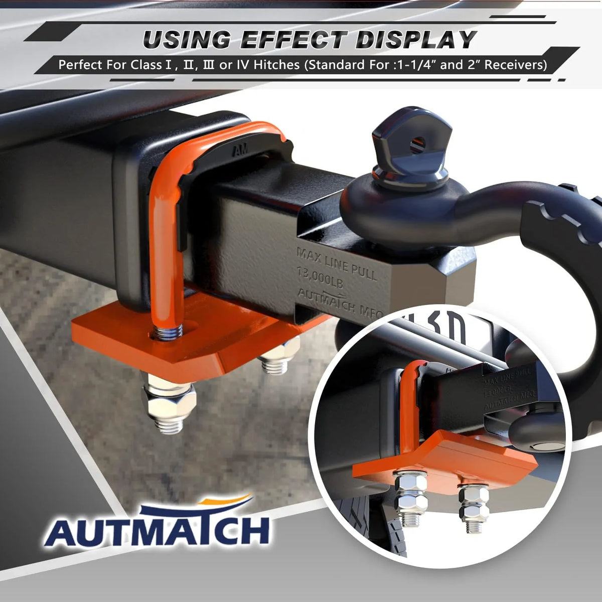 🎉🚛 Heavy Duty Anti-Rattle Trailer Hitch Tightener Stabilizer