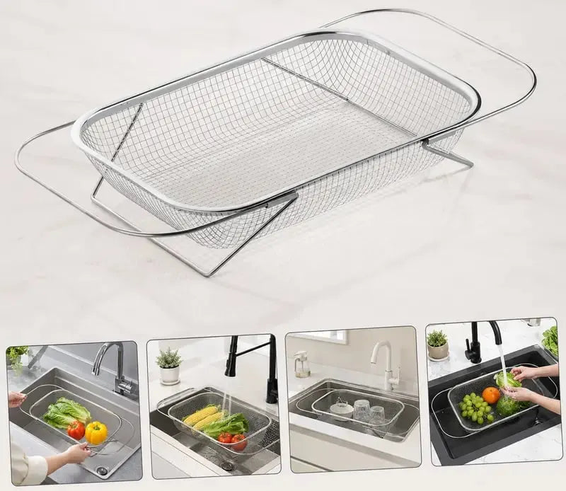 🎉💦 Expandable Over-the-Sink Strainer Basket