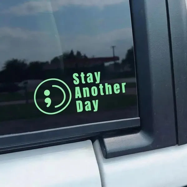 🔥LAST DAY 50% OFF - 🎗️Share Pack❤️ SAD Mental Health Awareness Car Decal (5 Pcs)