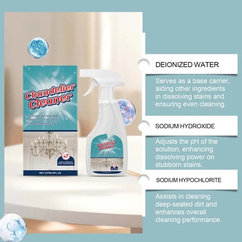 🎉💡49% OFF🧼 Light Fixture Cleaning Spray | Powerful stain removal · Safe for all materials with no residue · Protects metal from oxidation · Suitable for chandeliers and decorative lights