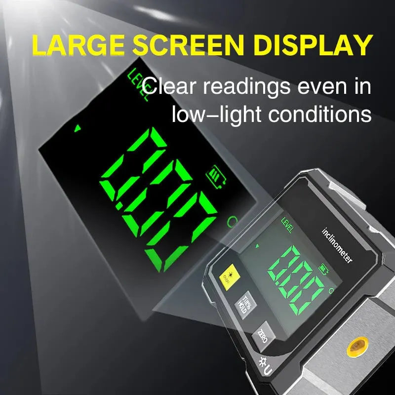 🔥HOT SALE🔥4-Side Magnetic Digital Angle Gauge with Laser