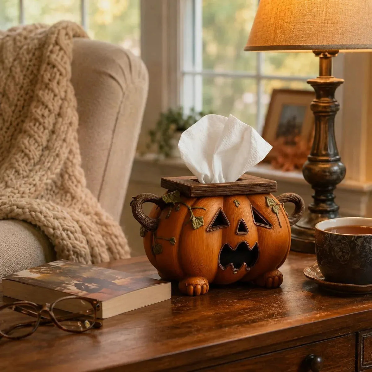 🔥HOT SALE🔥🎃🧻Pumpkin Tissue Box Cover