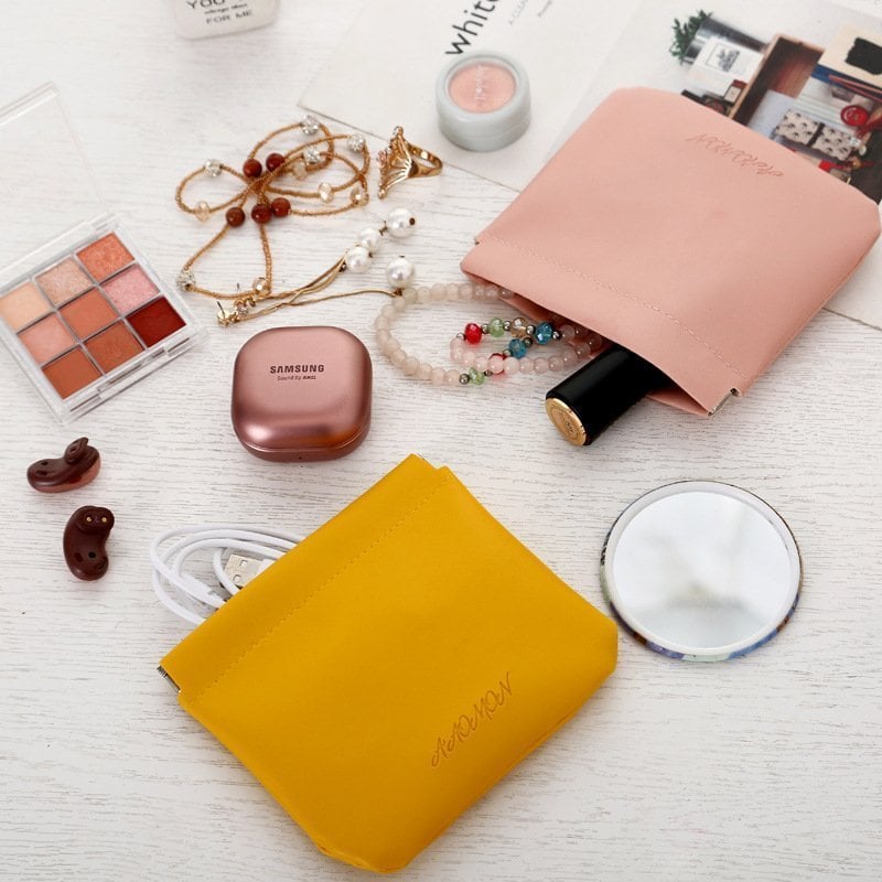 ❤️[Mother's Day Hot Sale]Lambskin Pocket Cosmetic Bag