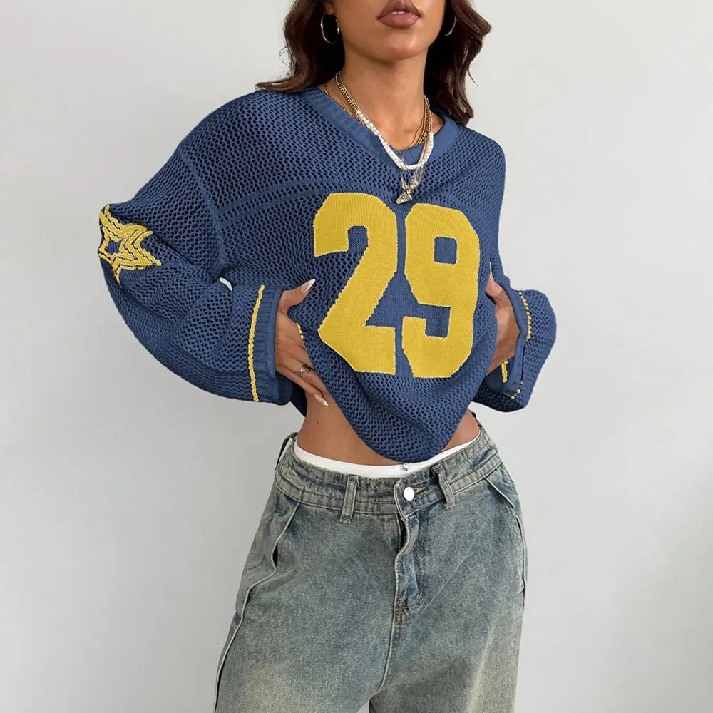 Women's Knitted Striped Jersey