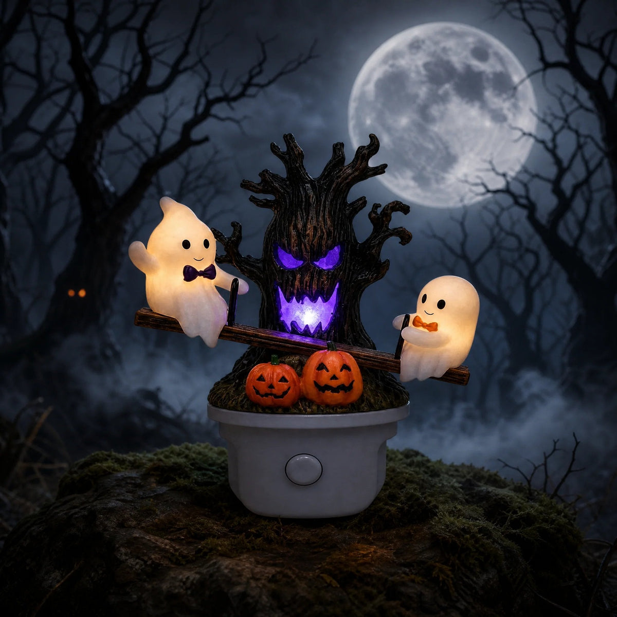 🔥HOT SALE 46% OFF-🎃👻Animated Seesaw Ghost Plug In LED Night Light