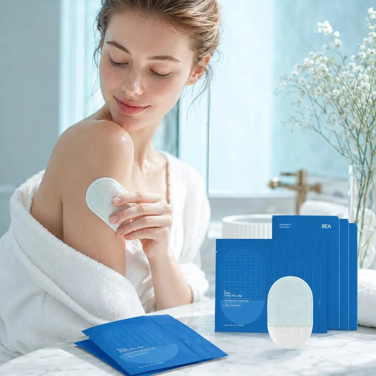 🔥HOT SALE🔥Body Exfoliating Scrub Pads For Bumpy Flaky Skin 8 Pack