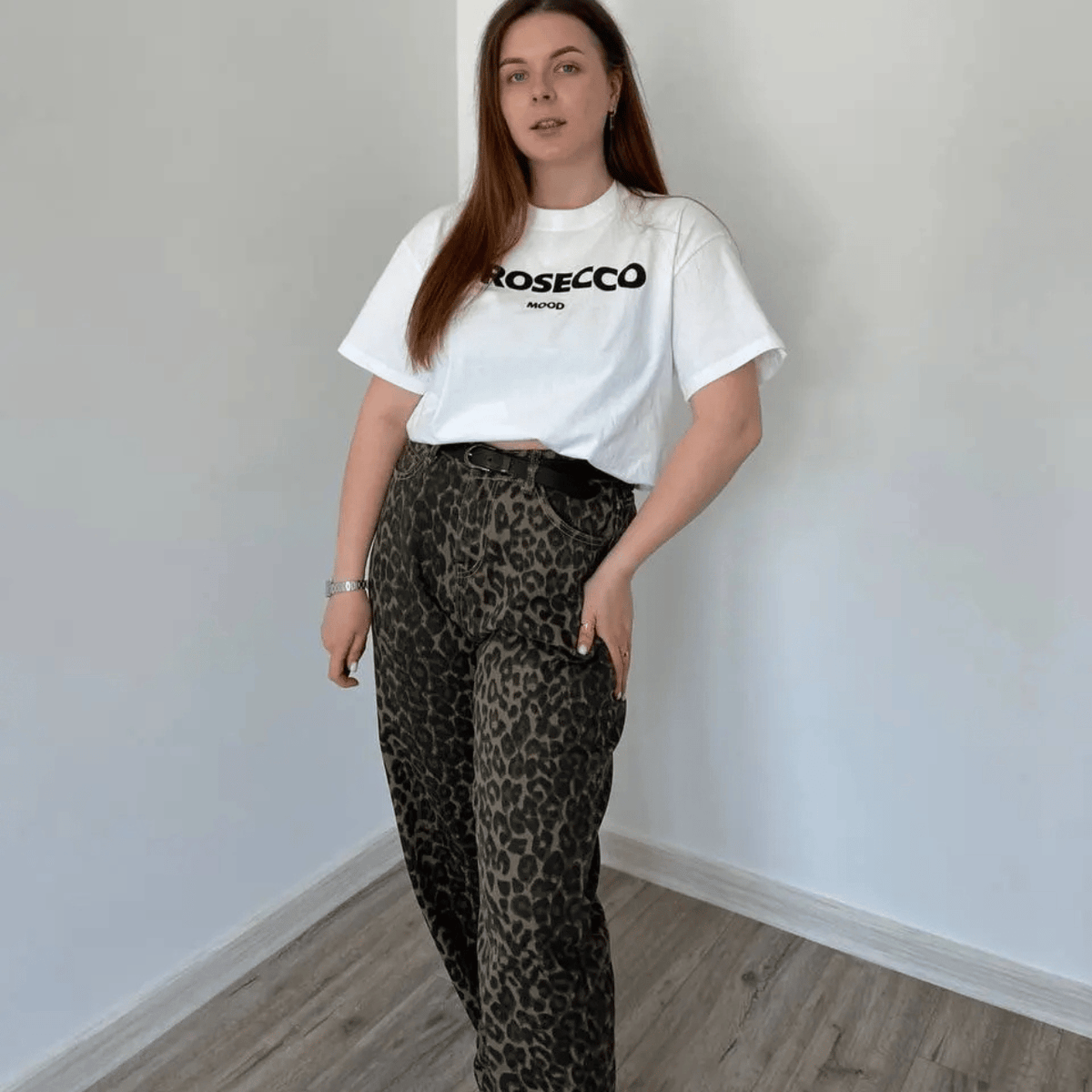 Viral Leopard Print Jeans