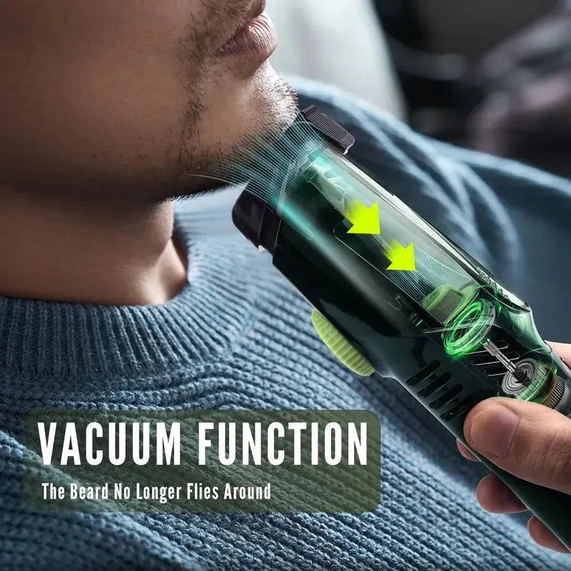 🔥Get yours 50% off today!🔥-Vacuum Beard Trimmer for Men - No-Mess Beard Trimmer That Keeps Your Sink Clean