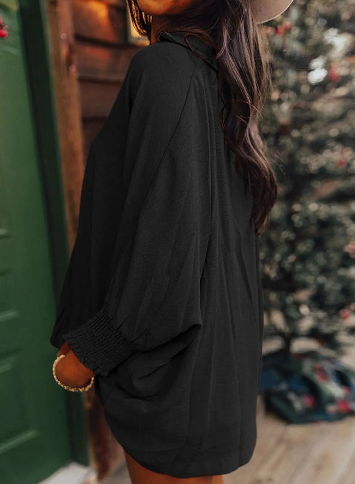 ⏰HOT SALE-WOMENS CASUAL 3/4 SLEEVE V NECK LOOSE FIT BASIC TEES