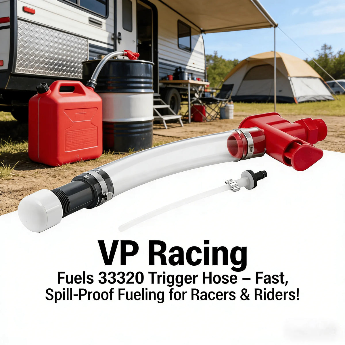 🔥HOT SALE🔥VP Racing Fuels 33320 Trigger Hose – Fast, Spill-Proof Fueling for Racers & Riders!