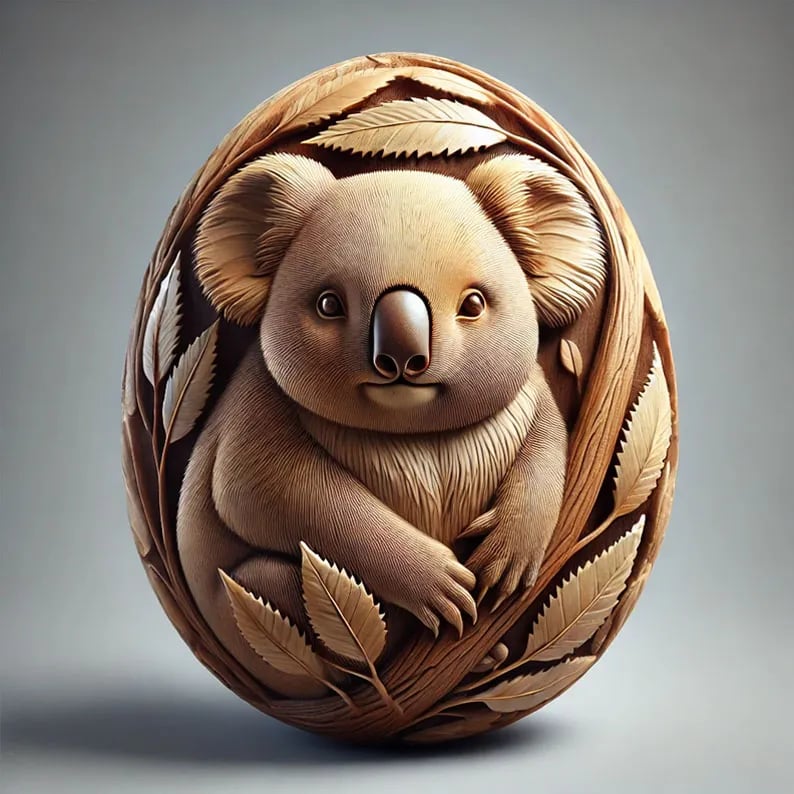 Animal Easter carving craft egg🥚