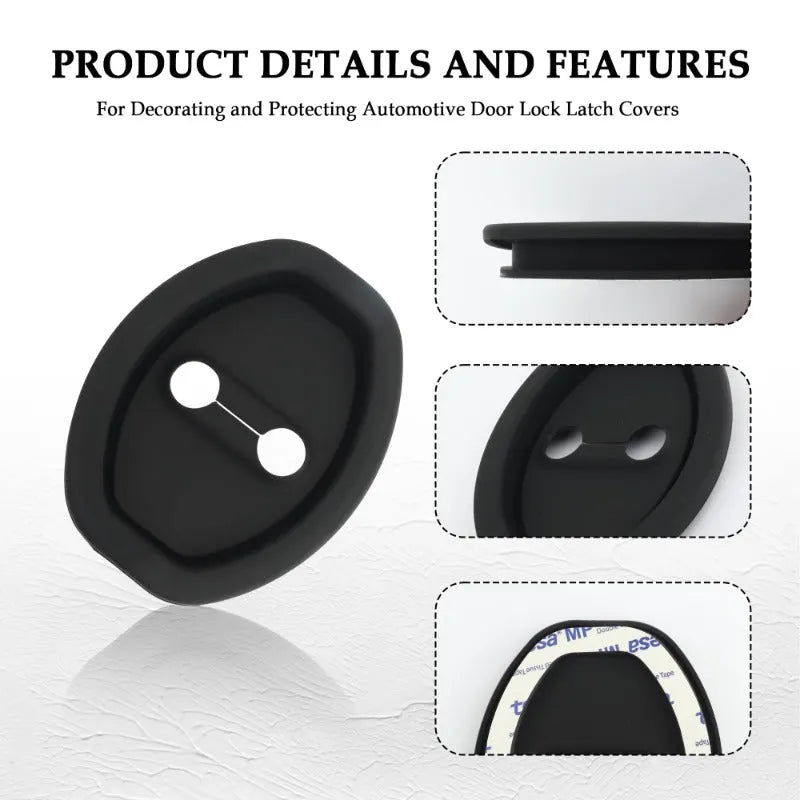 Eptchn Universal Silicone Car Door Covers Protector (4 PACK)