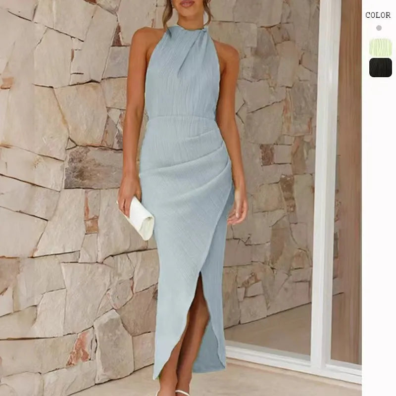 Celia - Long Pleated Dress