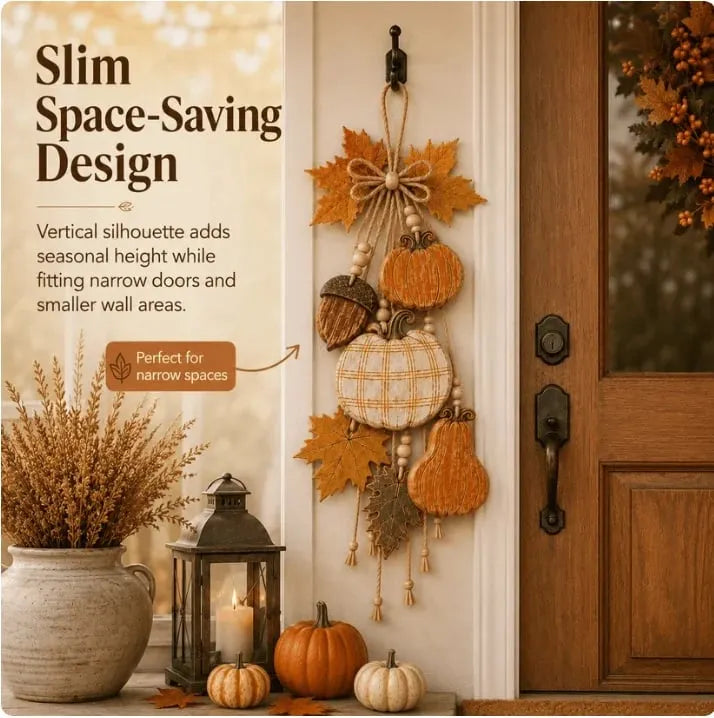 🎉 Rustic Harvest WoodenDoor Hanger