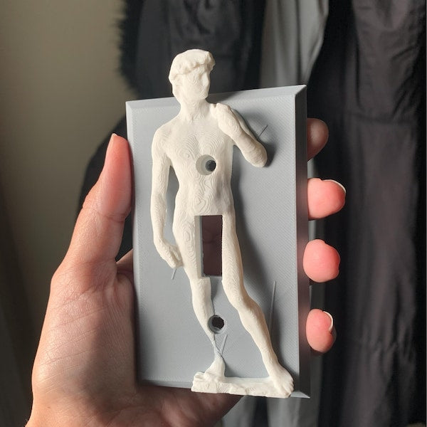 Funny Light Switch Cover - David Sculpture Switch Plate, Exquisite Humor