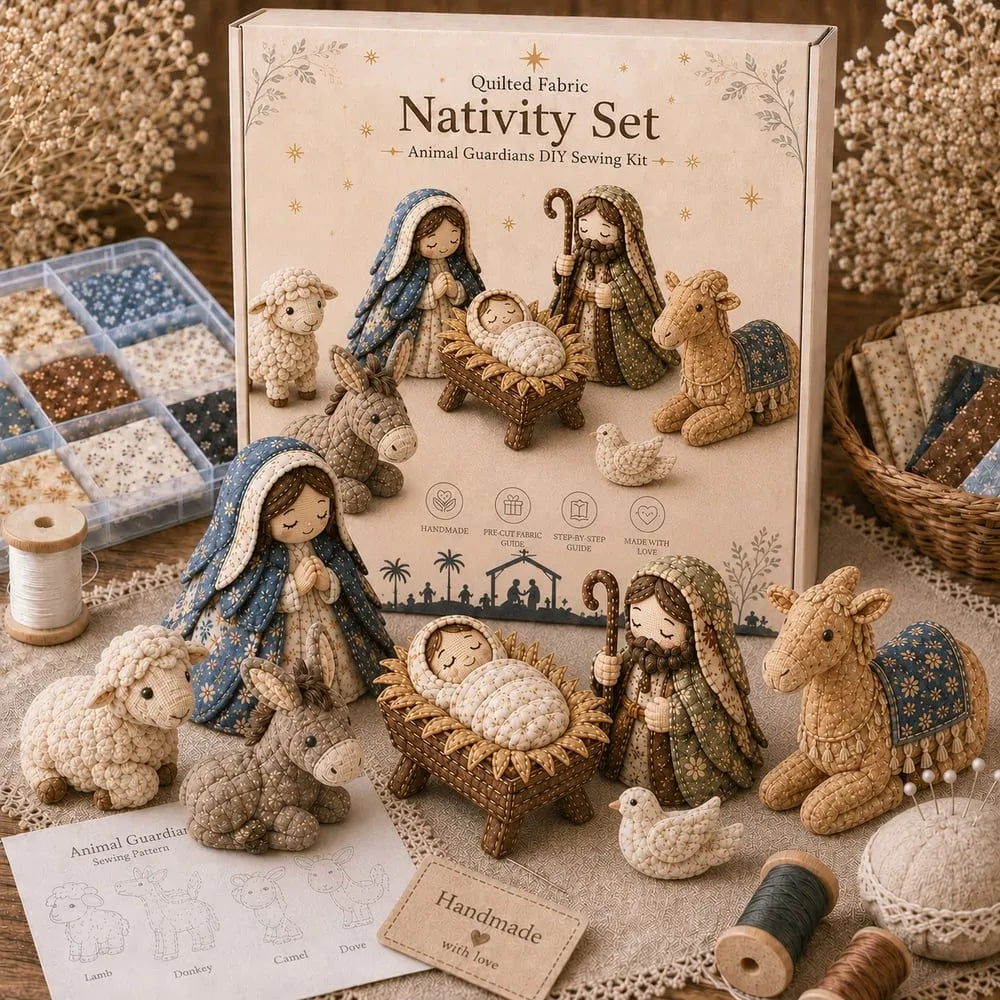 🔥HOT SALE🔥DIY Patchwork Nativity Scene Sewing Kit