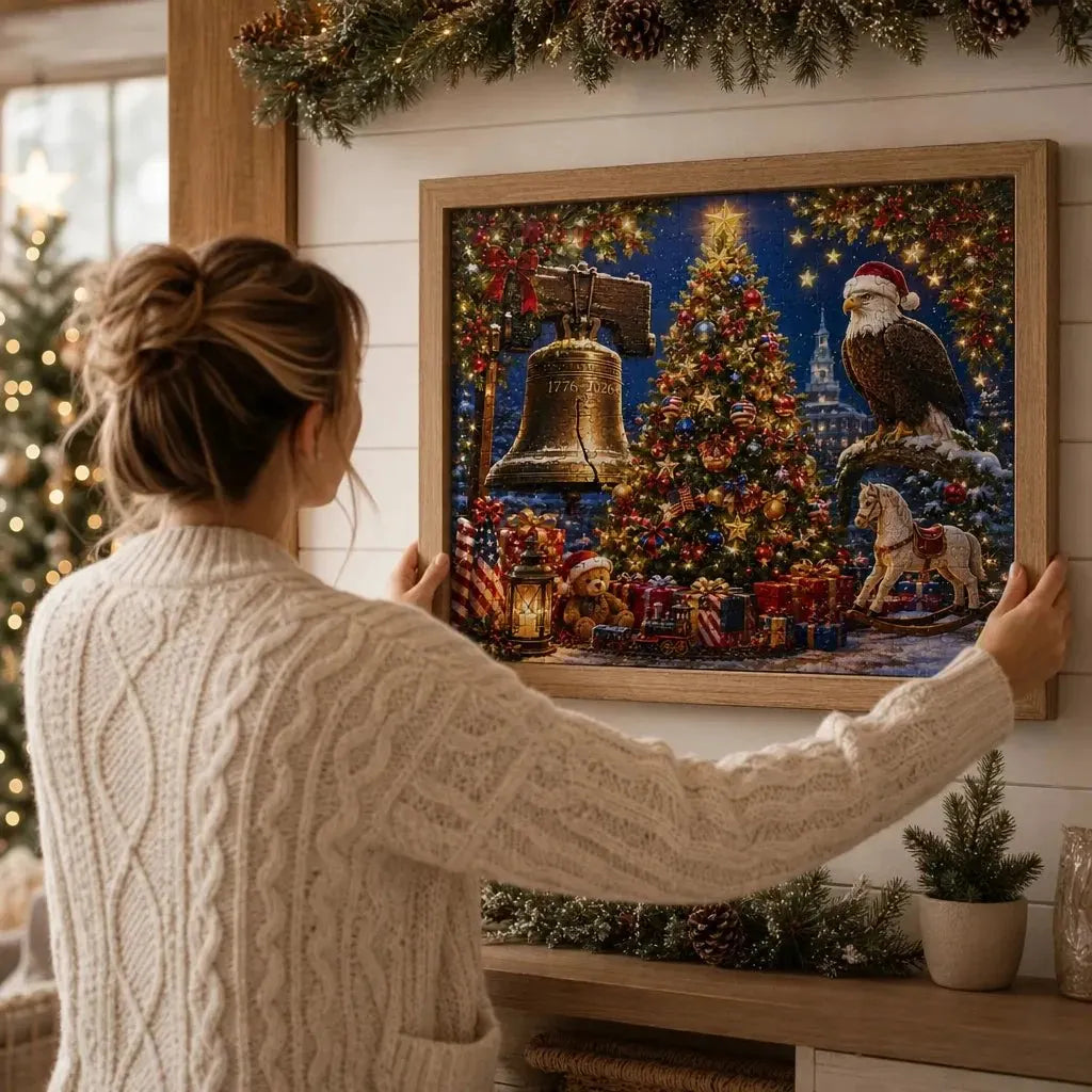 🔥 HOT SALE 🔥🎄🦅 250th Anniversary Christmas Jigsaw Puzzle