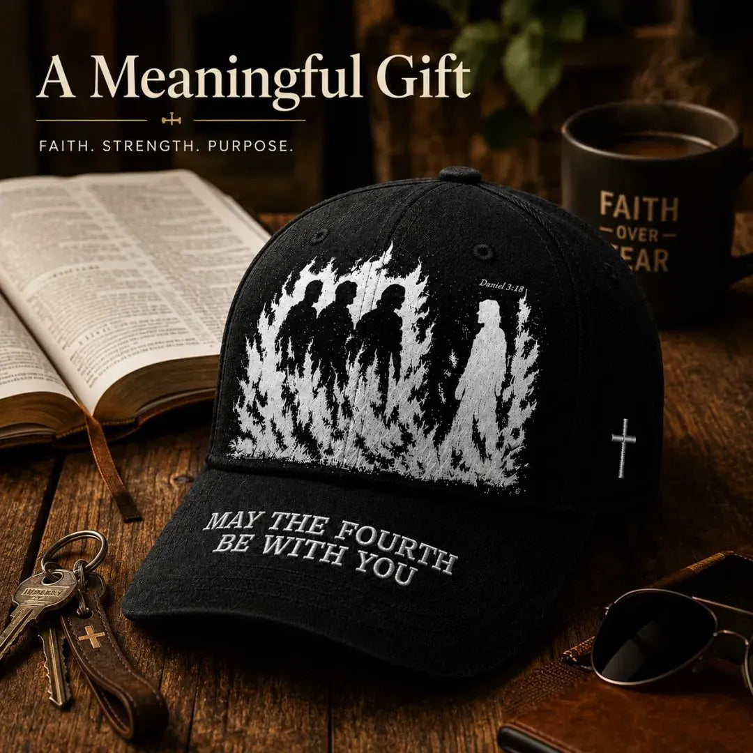 🔥Father's Day 49% OFF - ❤️May The Fourth Be With You Faith-Inspired Embroidered Baseball Cap ✝️🔥