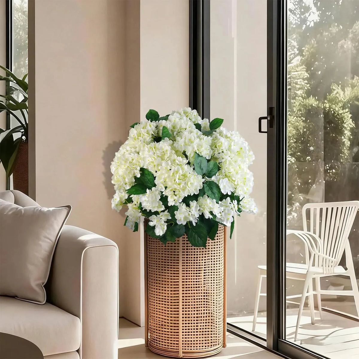 ✨This Week's Special Price $19.97💥🔥Artificial Outdoor Hydrangea Flowers - UV resistant, Waterproof, Windproof