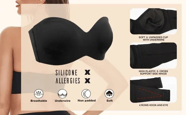 ⏰LAST DAY BUY 1 GET 1 FREE  ⏰Non-Slip Multi-Way Strapless Bra