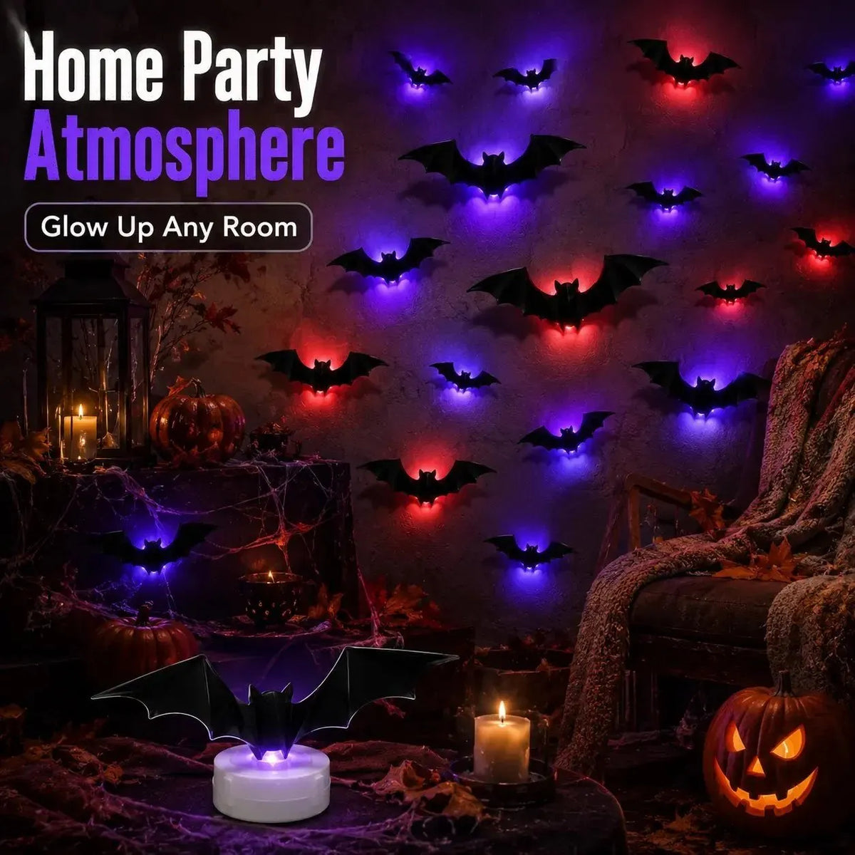 🎉 🦇 Halloween Sale: 3D LED Flying Bat Wall Decor – Create a Spooky Atmosphere in Minutes