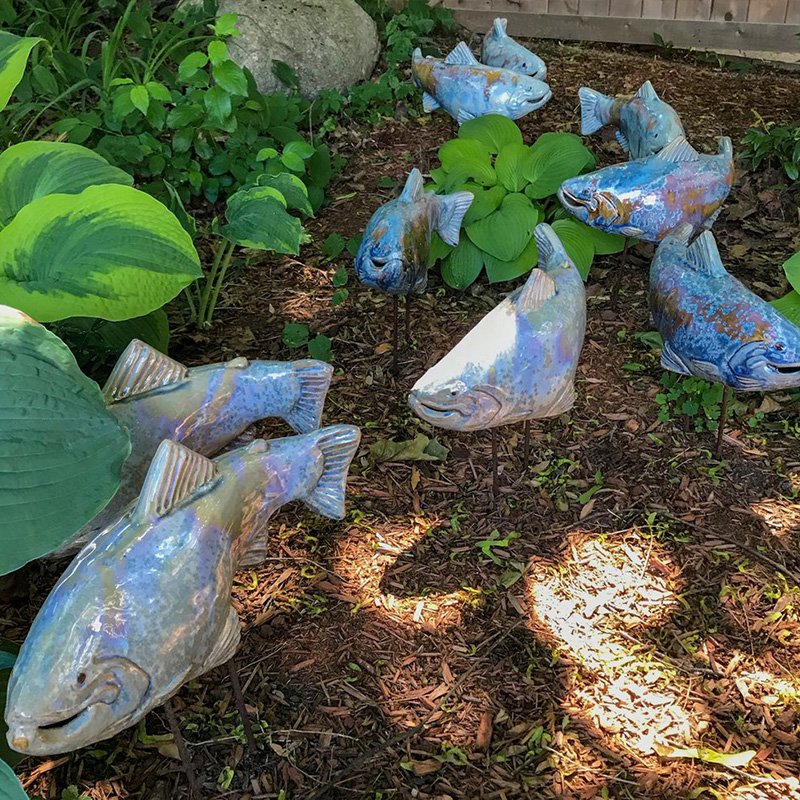 🦈Ceramic Garden Koi