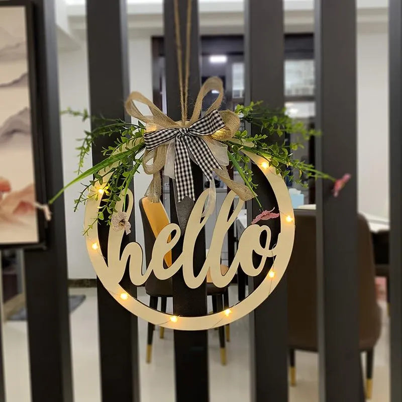 "Welcome" and "Hello" wreath--Midsummer Night💐💐