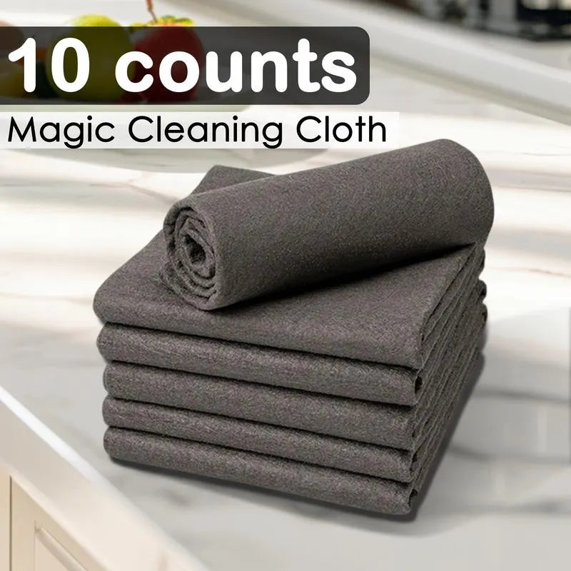 🔥HOT SALE🔥🔥10 Counts Magic Cleaning Cloth, Reuseable Thickened Streak Free Magic Cleaning Wipes