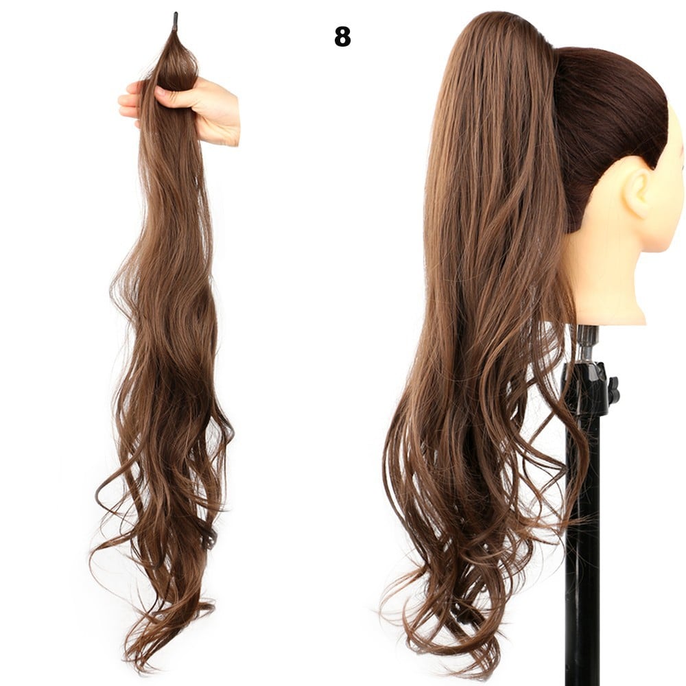 32 Inch Wavy Stick Hair With A Long Ponytail