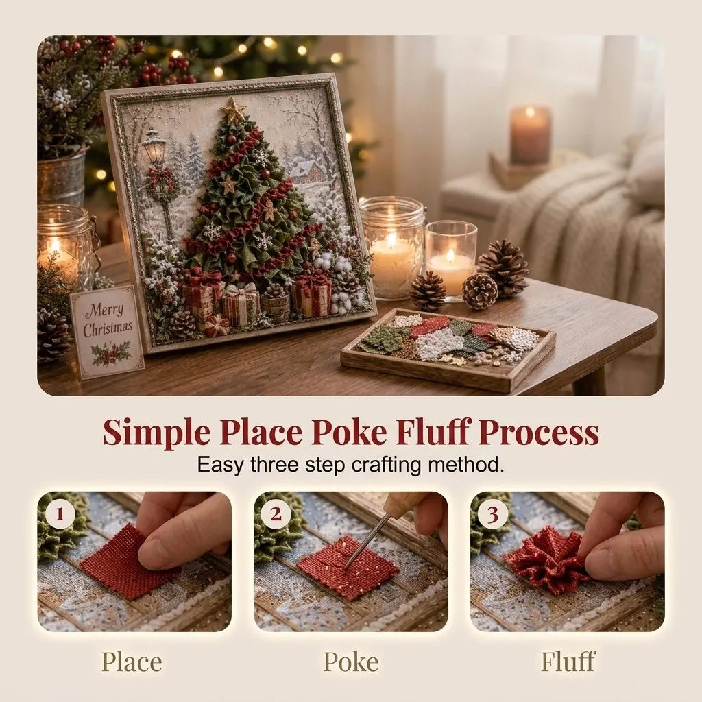 🔥HOT SALE🔥🎀 3D Fabric Art Puzzle Kit