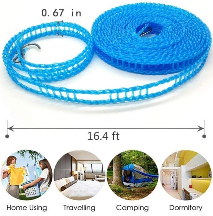 Portable Windproof Laundry Clothes Drying line(5M/16.4FT)-BUY 5 GET 5 FREE & FREE SHIPPING