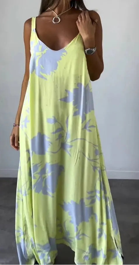 Women's Flared Dress with Print