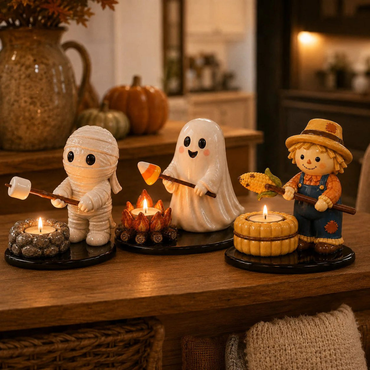 🎉🔥49% OFF💥Halloween Campfire Tealight Holder