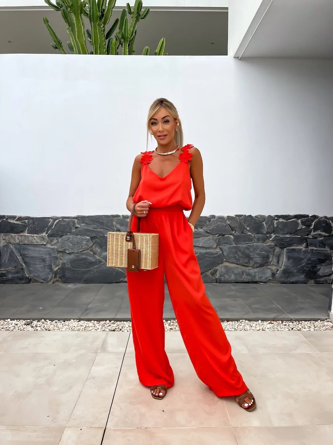 ✨Spring Style Alert🌸Women's Sleeveless Wide Leg Jumpsuit - Effortless Elegance!
