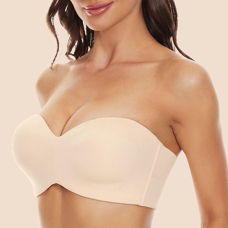 Full Support Non-Slip Convertible Bandeau Bra
