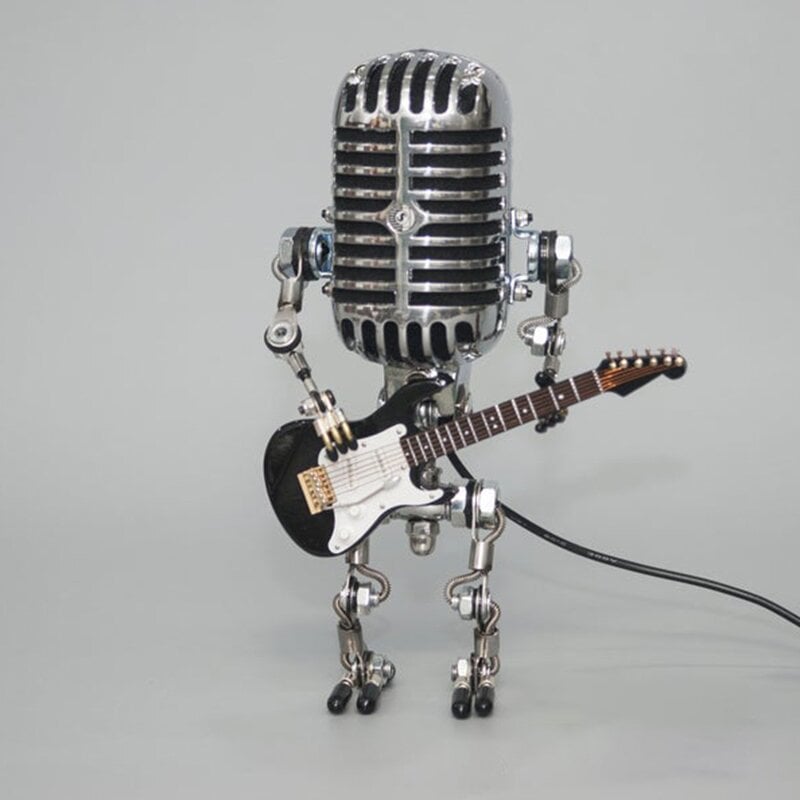 BUY 2 FREE SHIPPING-🎁Vintage Metal Microphone Robot Desk Lamp🎸