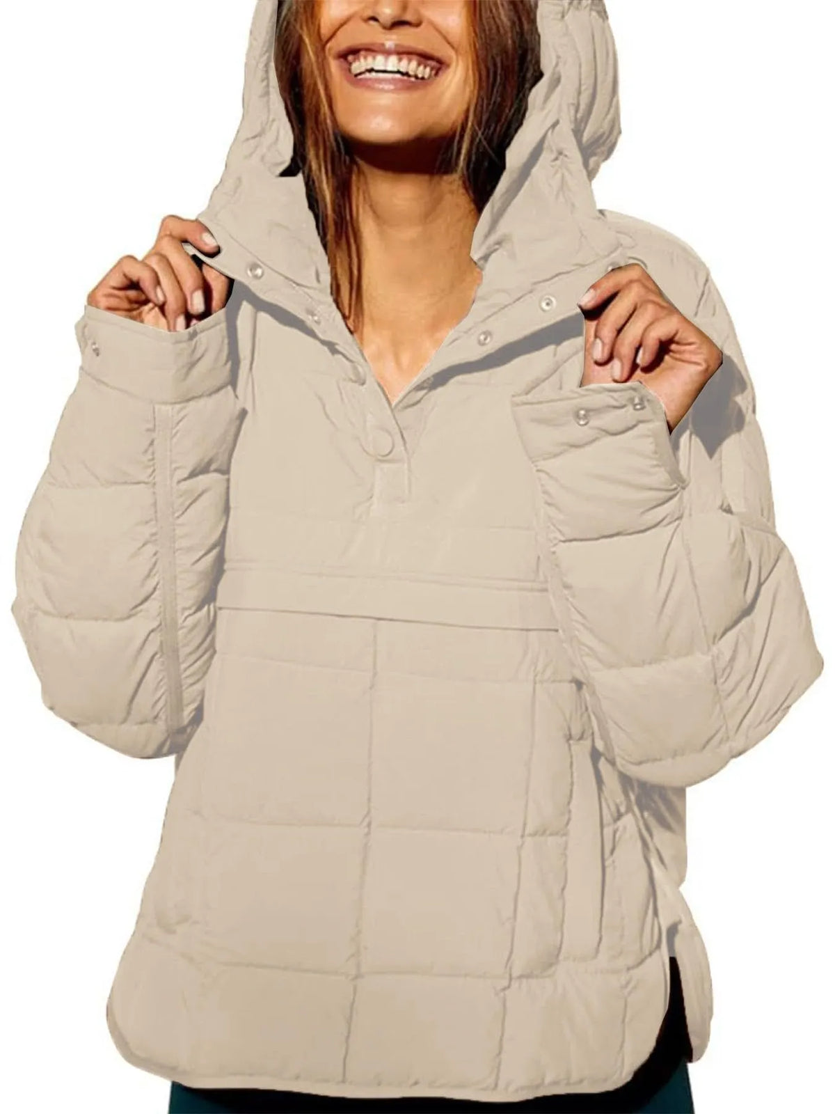 Oversized Quilted Puffer Jacket